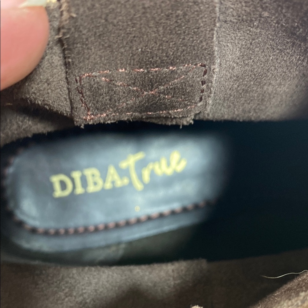 Diba Plane to See Brown Suede Slip on Ankle Boots - Picture 5 of 10